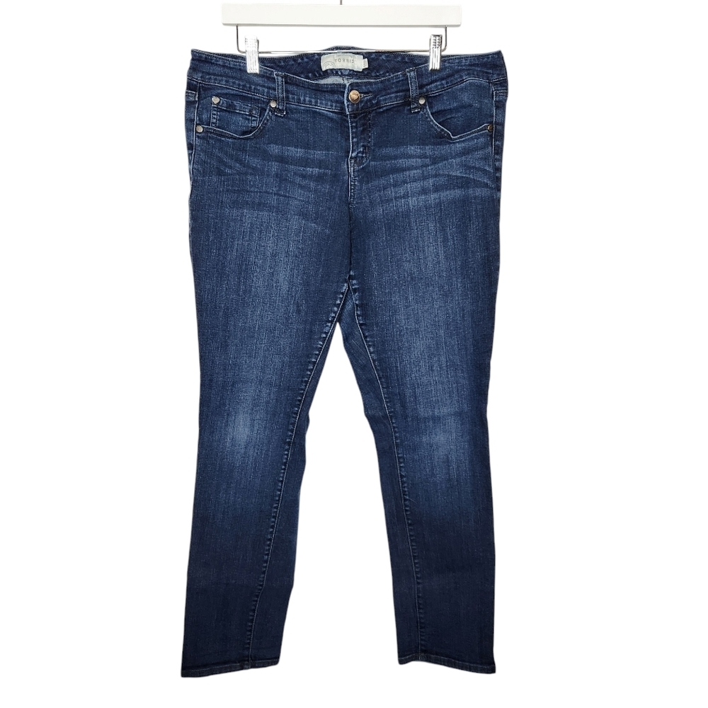Torrid Women’s Mid Rise Skinny Jeans Dark Wash Size 14R